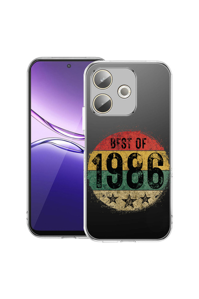 bestcase Carcasă transparentă din silicon pentru OPPO A5 Pro 5G, Best Of 1986...