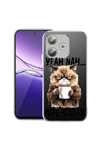 bestcase Carcasă transparentă din silicon pentru OPPO A5 Pro 5G, Nu astăzi, 2...