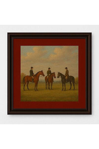 THE IVY CONCEPT STORE The Noble Run Serisi At / Binici Çerçeveli Tablo