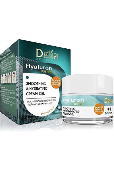 Delia Cosmetics - هيالورون فيوجن - جل كريم نهاري وليلي - مُنعّم ومرطب - مرونة...