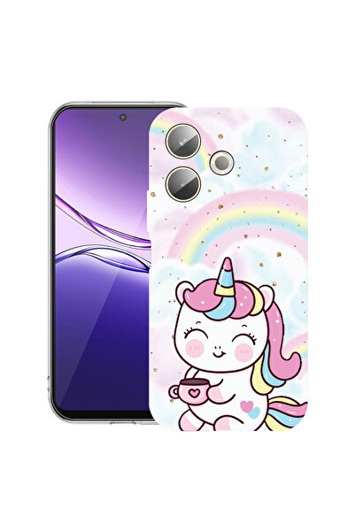 bestcase Carcasă transparentă din silicon pentru OPPO A5 Pro 5G, Little Unico...