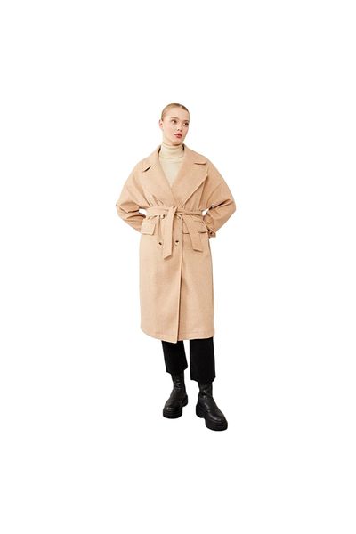 Levidor Double Breasted Collar Cashmere Coat Lev.570038
