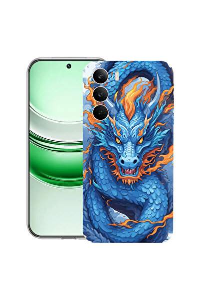 bestcase Carcasă transparentă din silicon pentru Realme C71, Blue Dragon, 2041144 T 1408