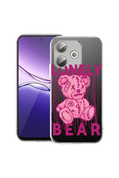 bestcase Clear Silicon Case For OPPO A5 Pro 5G, Teddy Bear Lonely, 2042415 T 1565