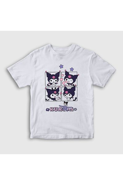 Presmono Unisex Kids White Pose Kurami Kuromi T-Shirt 568731Tt
