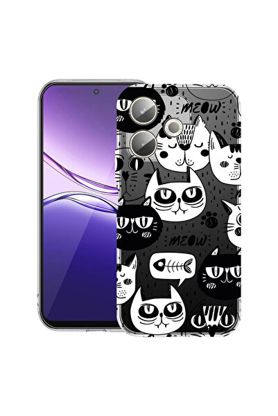 bestcase Carcasă transparentă din silicon pentru OPPO A5 Pro 5G, Cool Cats, 2042415 T 1029