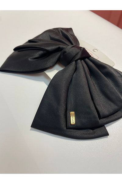 La She Accessories Black Color Big Ribbon Automatic Buckle