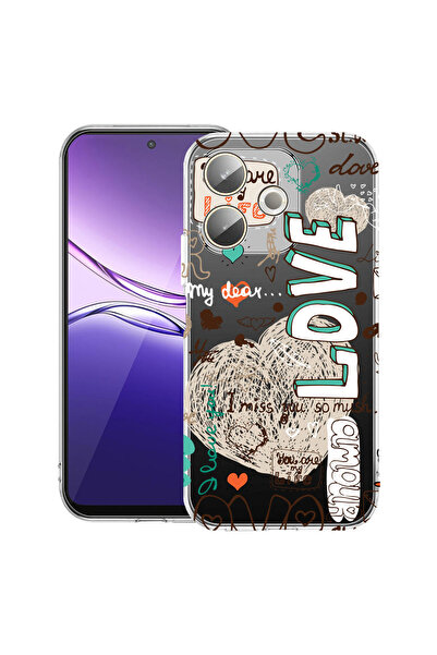 bestcase Carcasă transparentă din silicon pentru OPPO A5 Pro 5G, Love, 204241...