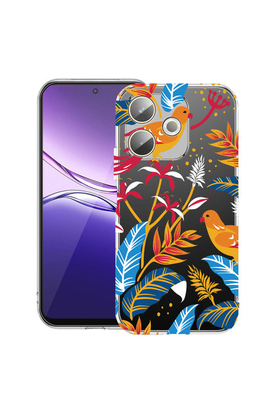 bestcase Carcasă transparentă din silicon pentru OPPO A5 Pro 5G, păsări color...