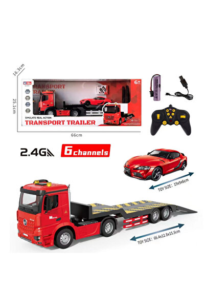 Boratila Toys 6 Fonksiyon Sesli Işıklı Şarjlı Mercedes AXOR Araba Taşıyıcı Tır