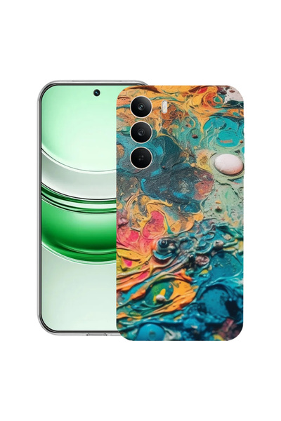 bestcase Διαφανής θήκη σιλικόνης για Realme C71, ζωντανά χρώματα, 2041144 T 1268