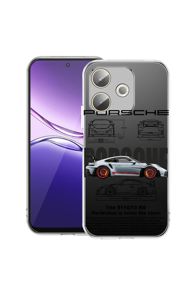 bestcase Carcasă transparentă din silicon pentru OPPO A5 Pro 5G, Porsche, 2042415 T 1883