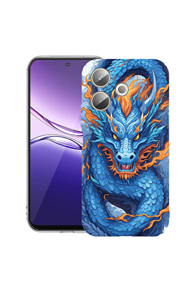 bestcase Carcasă transparentă din silicon pentru OPPO A5 Pro 5G, Blue Dragon, 2042415 T 1408