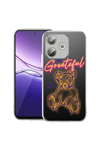 bestcase Carcasă transparentă din silicon pentru OPPO A5 Pro 5G, Ursuleț de p...
