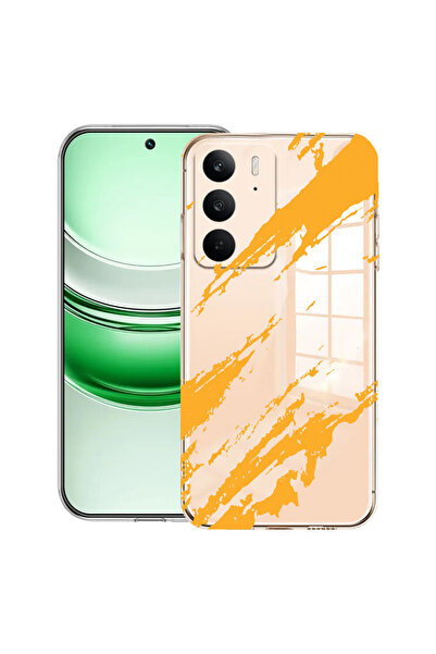 bestcase Carcasă transparentă din silicon pentru Realme C71, dungi aurii, 204...
