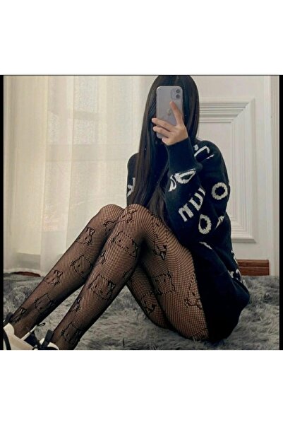 İthal Kadın Desenli Külotlu Çorap Hellokitty