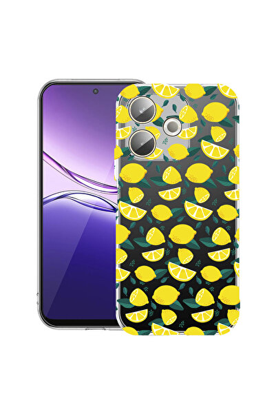 bestcase Прозрачен силиконов калъф за OPPO A5 Pro 5G, лимонов мотив, 2042415 ...