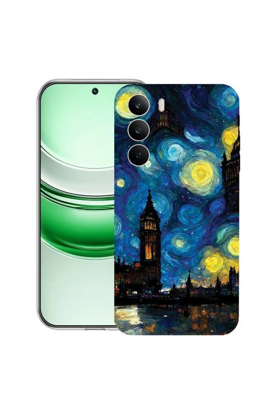 bestcase Διαφανής θήκη σιλικόνης για Realme C71, Starry Night, 2041144 T 1284