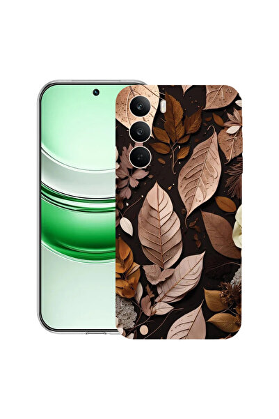 bestcase Carcasă transparentă din silicon pentru Realme C71, pene de toamnă, ...