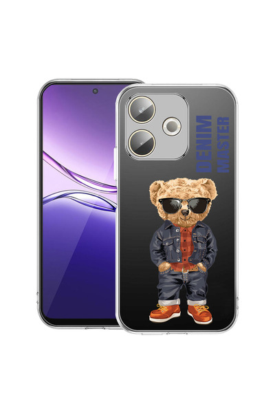 bestcase Διαφανής θήκη σιλικόνης για OPPO A5 Pro 5G, Denim Master - Αρκουδάκι...