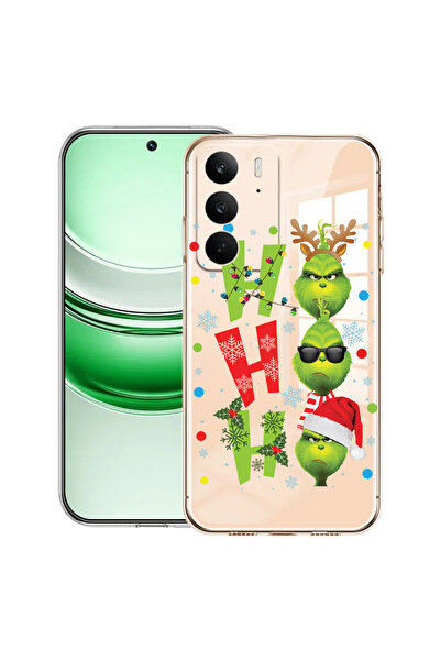 bestcase Carcasă transparentă din silicon pentru Realme C71, Grinch - Ho Ho H...