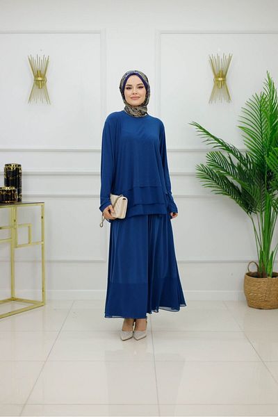 Valens Butik Women's Hijab Set 2 Piece Skirt & Blouse Set