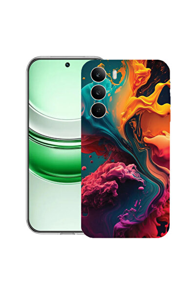 bestcase Carcasă transparentă din silicon pentru Realme C71, culori lichide, ...