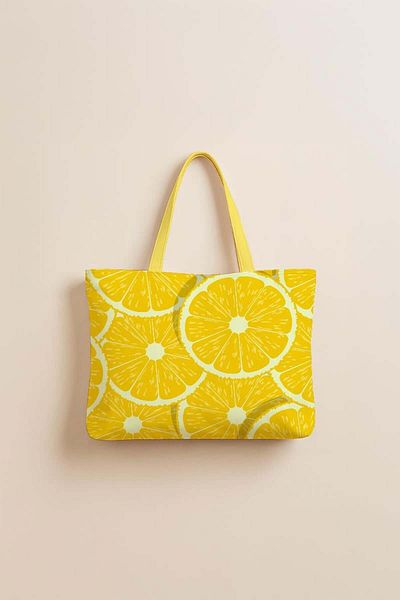 Evdek Lemonade Beach Towel Beach Bag 35X40 cm