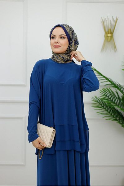 Valens Butik Women's Hijab Set 2 Piece Skirt & Blouse Set