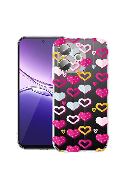 bestcase Carcasă transparentă din silicon pentru OPPO A5 Pro 5G, Lovely Heart...