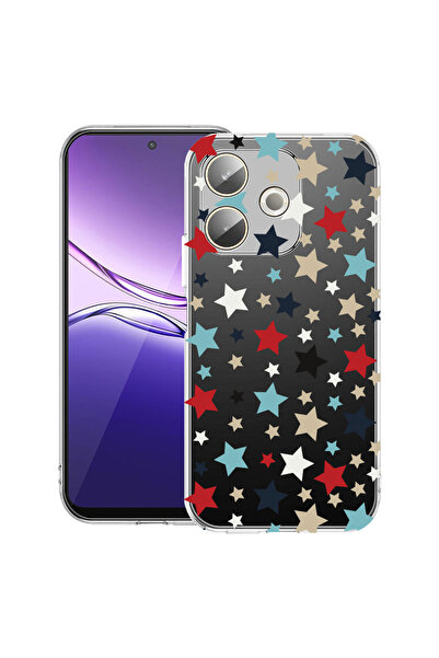 bestcase Carcasă transparentă din silicon pentru OPPO A5 Pro 5G, Stars, 20424...