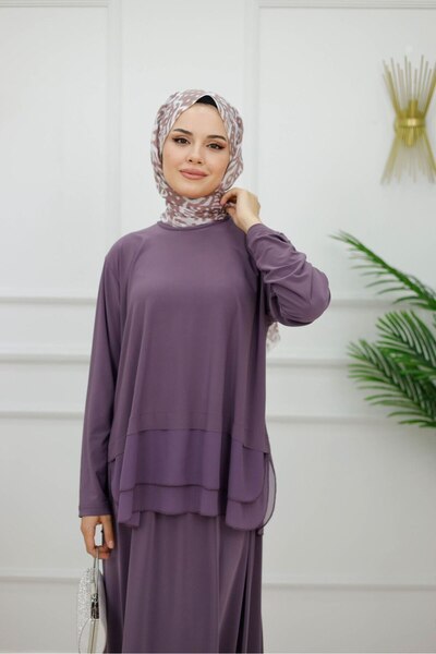 Valens Butik Double Skirt Blouse Hijab Set Asu