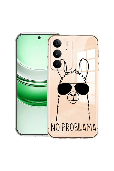 bestcase Carcasă transparentă din silicon pentru Realme C71, fără probleme LL...