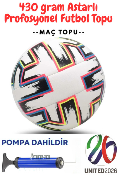 Janva 2026 Euro Futbol Topu Profosyonel Maç Topu