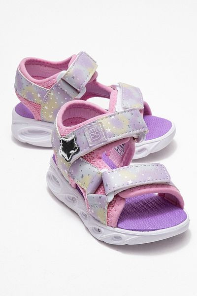 mnpc Girl's Pink Lighted Anatomical Lightweight Daily Sandals