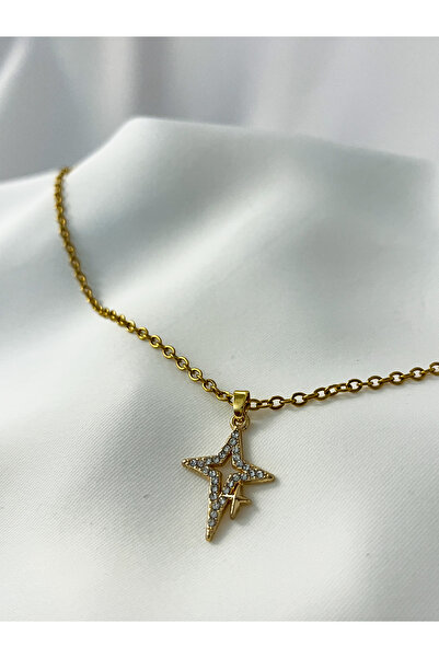 Berilya Aksesuar قلادة على شكل نجمة من حجر الزركون