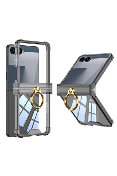 REDz Accessories Husă Luxe Grip cu inel pentru Samsung Galaxy Z Flip 7, silic...