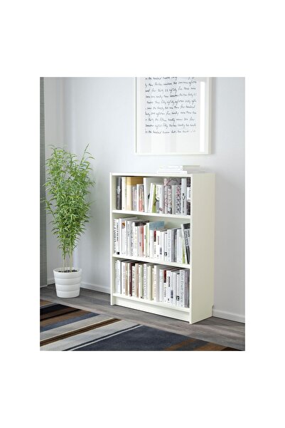 IKEA kitaplık, beyaz, 80x28x106 cm