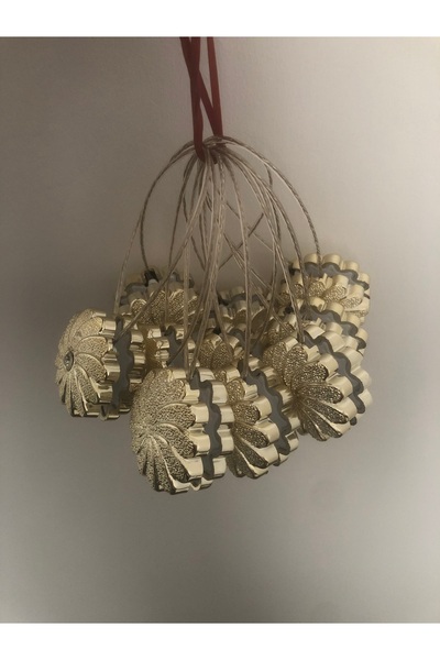 FEDA İSTANBUL 10 Adet Perde Mandalı Gold