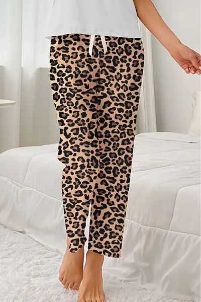Farya Home Dreamy Soft Velvet Textured Plaid Checked Suede Pajama Bottom Trousers