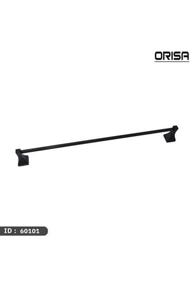 Orisa Single Black Towel Rack -