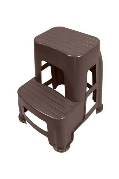 Generic 2 in 1 Portable Multifunctional Plastic Step Stool and Ladder Max Load 125kg