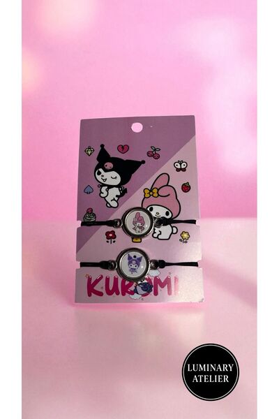 LUMİNARY CANDLE Kuromi & My Melody Double Bracelet Set |   Friend & Couple Combination |   Sanrio Kawaii