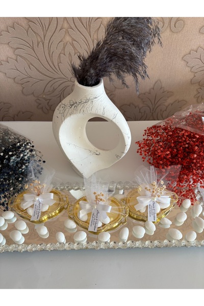 Nb Decoroma 10 ADET Mini Tepsi Hediyelik – Badem Şekeri ile Söz, Nişan, Nikah...