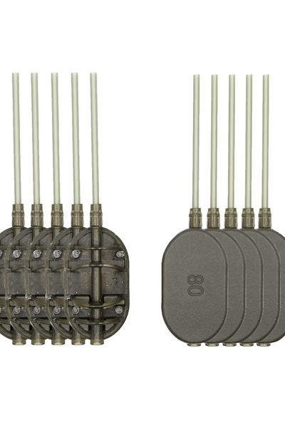 FRY Set 10 buc Momitoare Method Feeder cu tija LARGE 80g