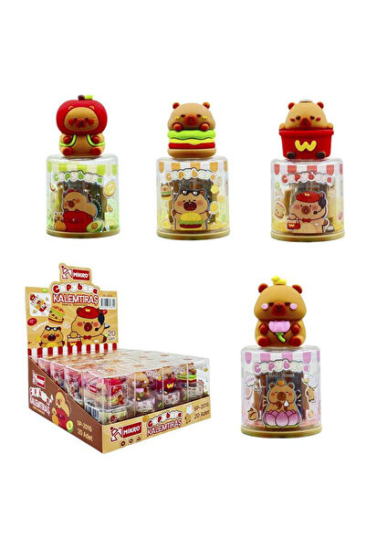 adayus Ștergător de creion din PVC cu figurină de micro capybara