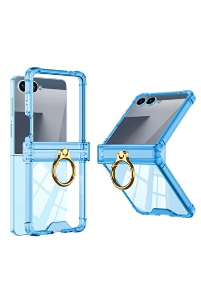 REDz Accessories Husă Luxe Grip cu inel pentru Samsung Galaxy Z Flip 7, silic...