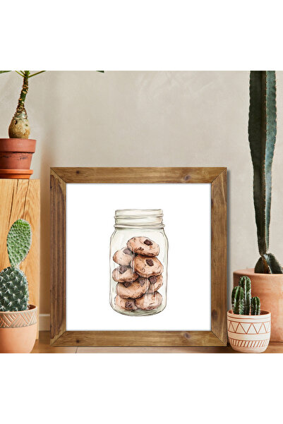 woodhomeworks One Piece Real Wood Framed Kitchen Decor Τραπέζι τετράγωνο