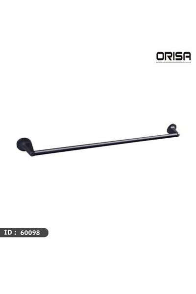 Orisa Single Black Towel Rack
