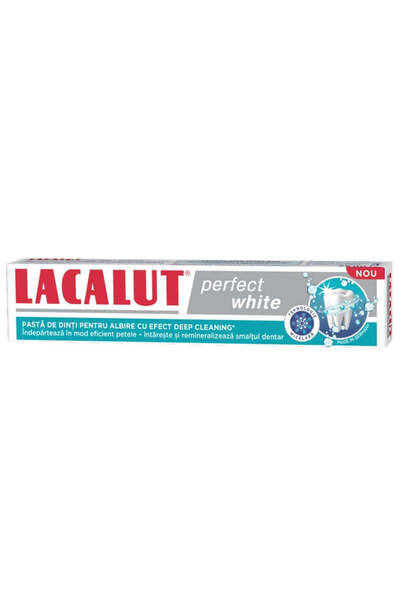 lacalut Pasta de dinti Perfect White, 75ml, Theiss Naturwaren